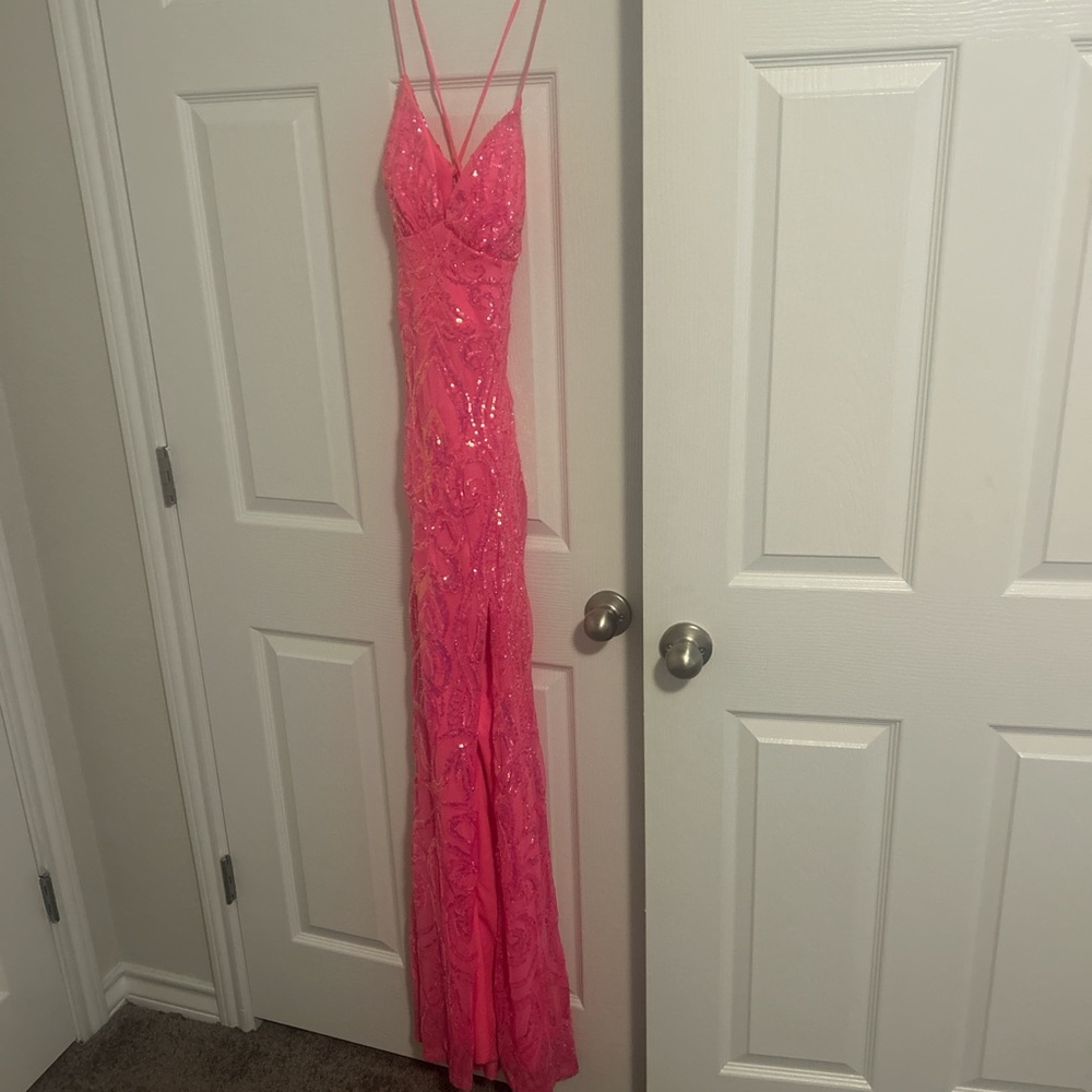 Pink prom dress
